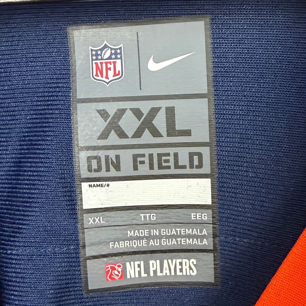 NEW‎ Nike Denver Broncos Javonte Williams 33 On Field Game Jersey Mens XXL Navy - Picture 3 of 12